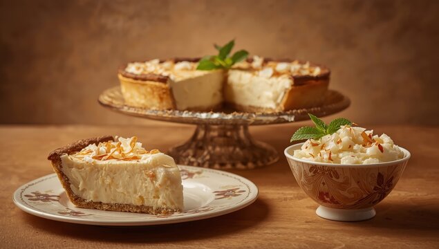 Coconut-based Filipino desserts: buko pie and buko salad