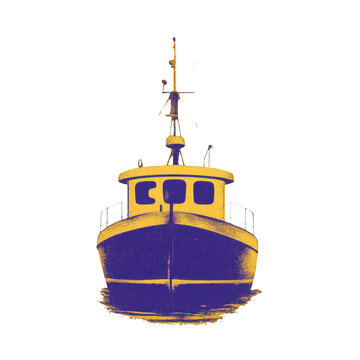 PNG Vintage boat illustration silhouette