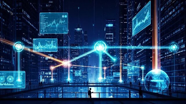 Exploring Modern Digital Network Scene with Floating Data Interfaces