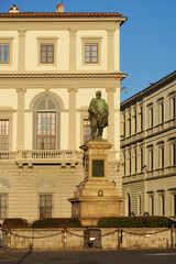 Obraz premium Monument in honor of Giuseppe Garibaldi in Florence, Italy