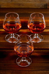 Bicchieri a palloncino di Cognac