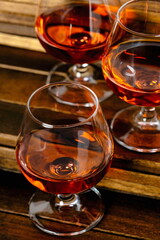 Bicchieri a palloncino di Cognac