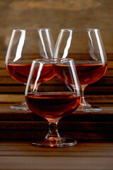 Bicchieri a palloncino di Cognac