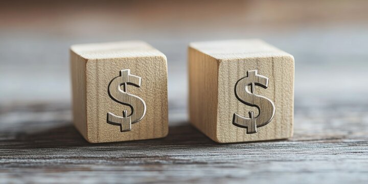 Two rolls of Monopoly money.
