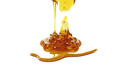 Viscous Golden Honey Pouring Abstract Liquid Flowing Food Texture