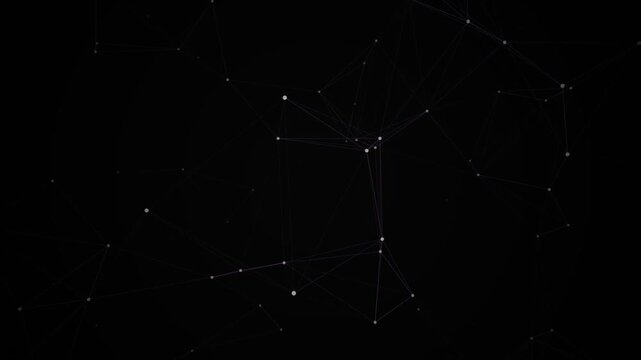 Observing a luminous constellation of interconnected stars against a deep black background from a centered viewpoint &ndash; minimalist night sky illustration
