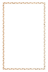 Gold glitter frame design element