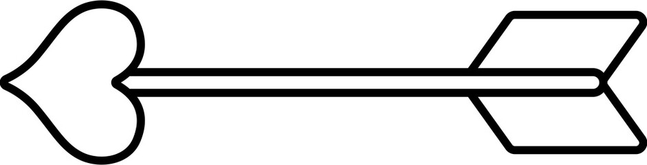 Line Arrow Heart Icon