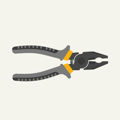 Obraz premium Pliers tool, isolated on a light background