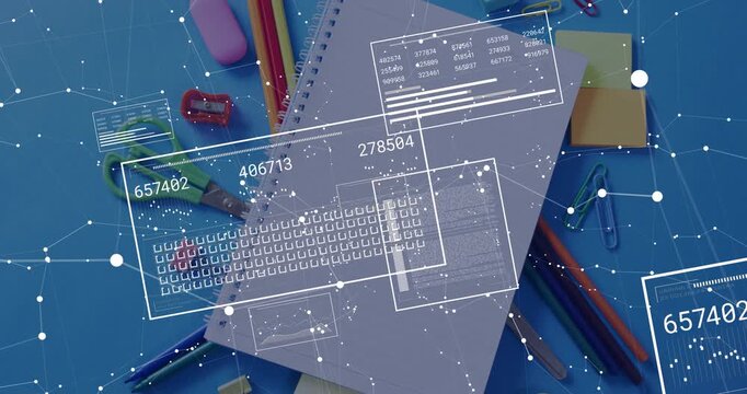 HUD fading in over notebook, shifting, rotating, updating keyboard schematic and showing data flow