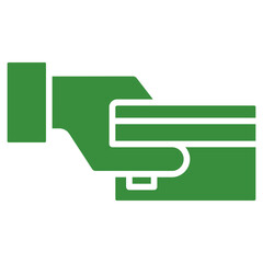 Flat Colored Payment Icon for E-commerce Interface System