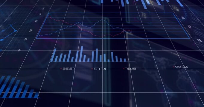 Camera pulling back charts shifting donut growing slice pulling labels updating showing data