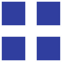 Flat Colored QR Code Icon for Digital Identification System