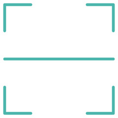 Obraz premium Flat Colored Scan Icon for Digital Identification System