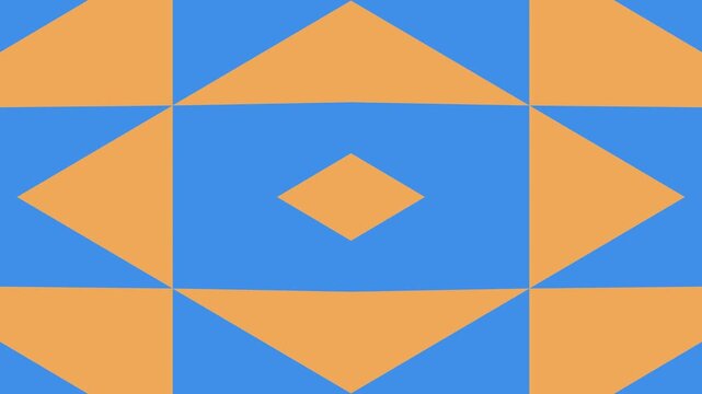 Geometric green blue diamond repeat pattern