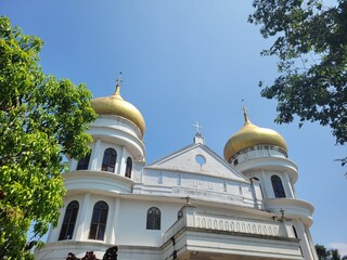 golden domes of the orthodox church © TIBY K GEORGE