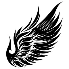 Devil's wing silhouette