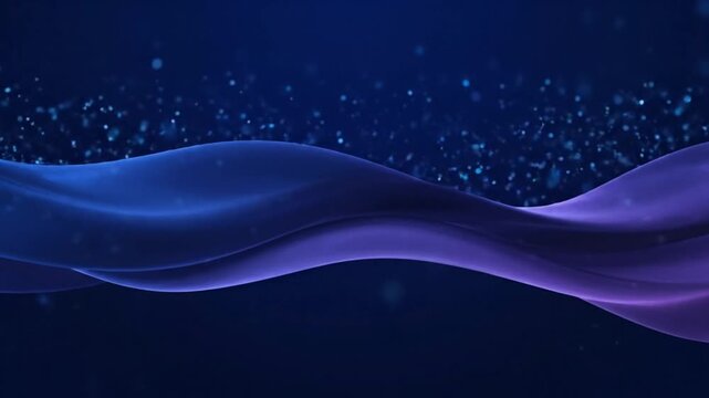 Abstract wavy blue forms