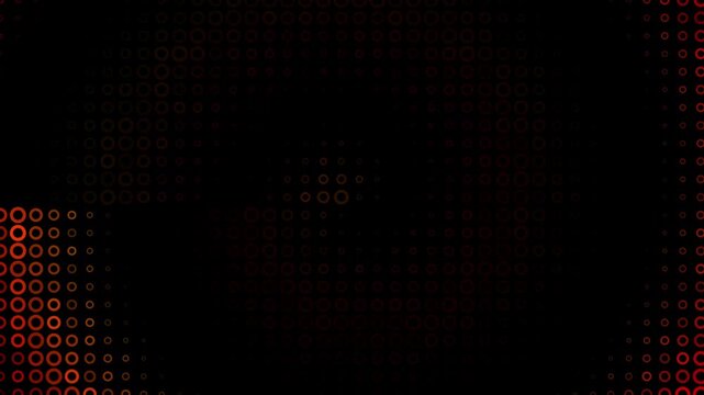 Abstract digital rings circles glowing patterns animation background technology visual loop suitable for presentations, technology events, futuristic themes, or as a dynamic visual backdrop.