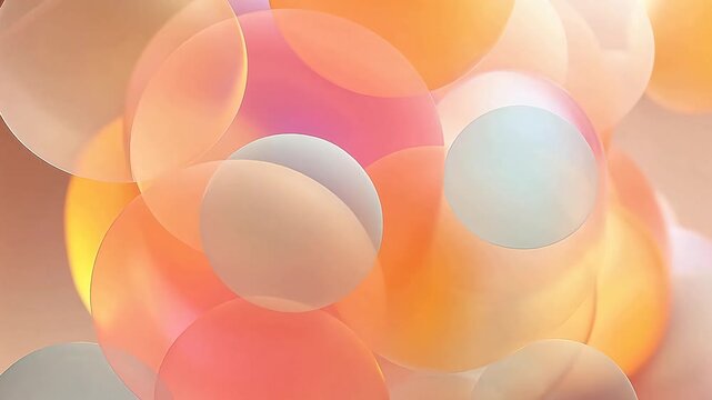 Colorful overlapping circles