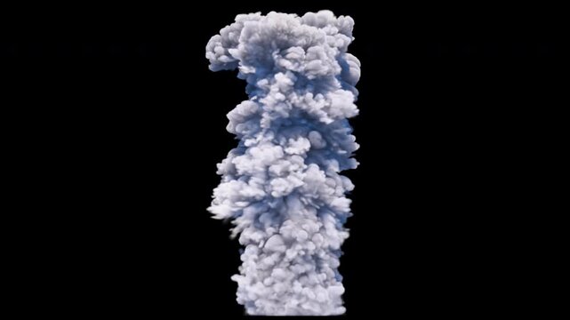 Smoke explosion animation effect