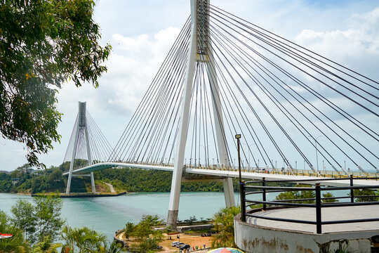 Jambatan Barelang Cable Stayed Bridge in Batam, Indonesia