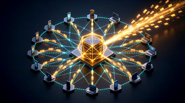 Multi-Agent System Diagram of Federated Learning AI