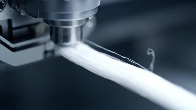Industrial Macro Micro-Spinneret Extruding Shiny Synthetic Silk Fiber