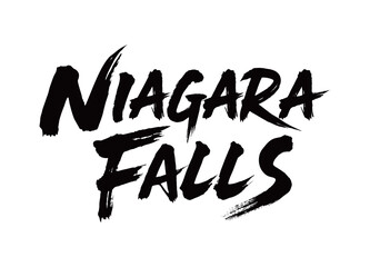 Fototapeta premium NIAGARA FALLS Handwriting 