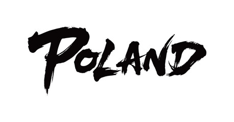 Fototapeta premium POLAND Handwriting 