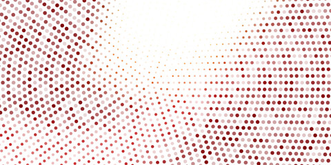 Light red vector modern geometrical circle abstract background. Geometric pattern template in halftone style with gradient. vector gradient illustration