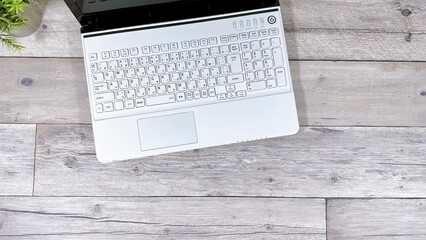 ノートパソコン　コピースペース