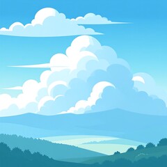 Fototapeta premium Cloudy landscape