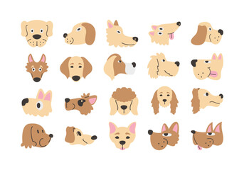 Fototapeta premium Dog Emoticon Head