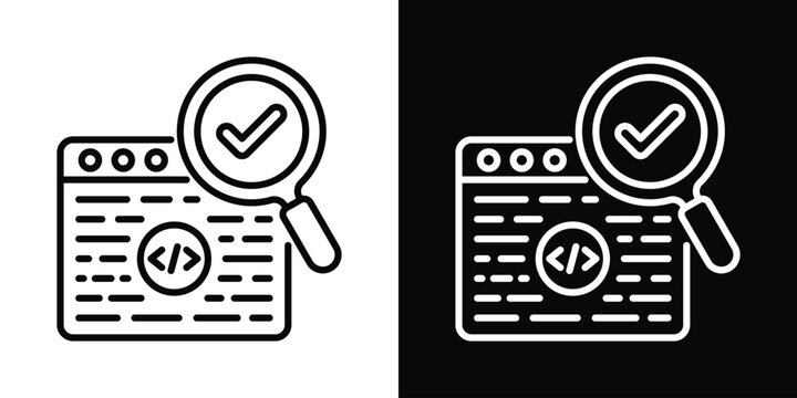 Linting Icon White And Black Background Style