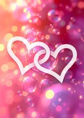 valentine love bubbles