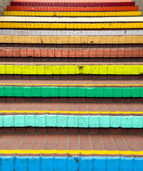 Rainbow Steps In San Francisco
