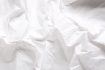 Obraz premium Texture of white canvas fabric as background