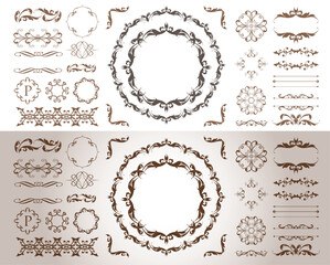 バレンタインデーのゴージャスなフレームデザイン