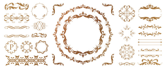 バレンタインデーのゴージャスなフレームデザイン