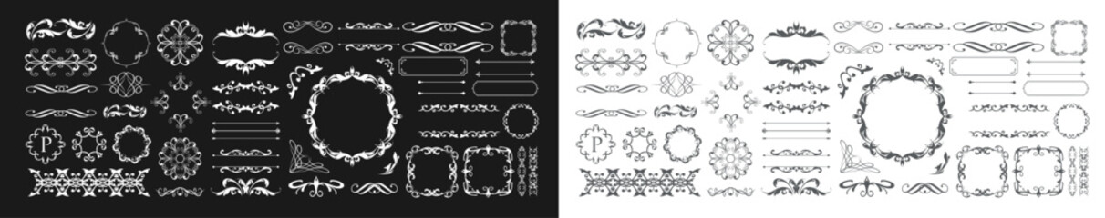 バレンタインデーのゴージャスなフレームデザイン