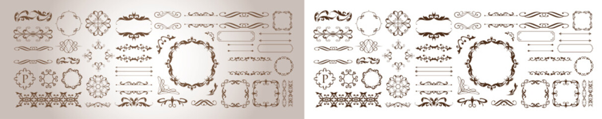 バレンタインデーのゴージャスなフレームデザイン
