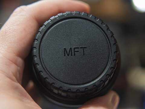 MFT Bajonett Camera Lens Cap Close-Up Image