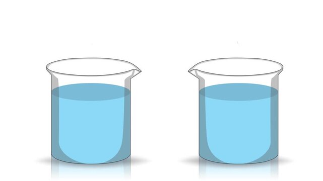 Sowing Animation Video Comparing High and Low Concentration Solution Using Sugar as Solute and Water as Solution