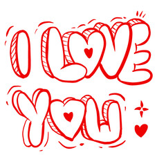 happy valentines day - i love you cartoon png ilustration