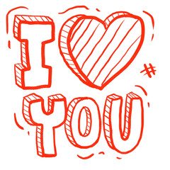 happy valentines day - i love you cartoon png ilustration