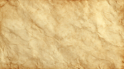 Obraz premium Light Brown Wrinkled Paper Background aged grunge