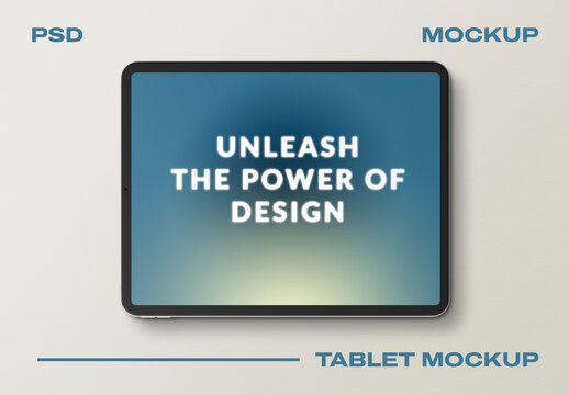 Tablet Design Mockup Template PSD