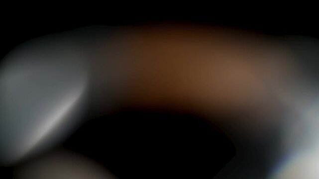 Natural Light Leak and Lens Flare Effect Overlay on Black Background Video Loop