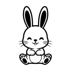 Obraz premium Cute hammer with a happy face on transparent background